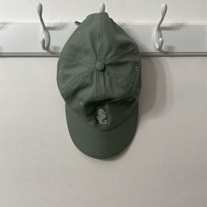 Super cute trendy summer seahorse ballcap mint green white seahorse
